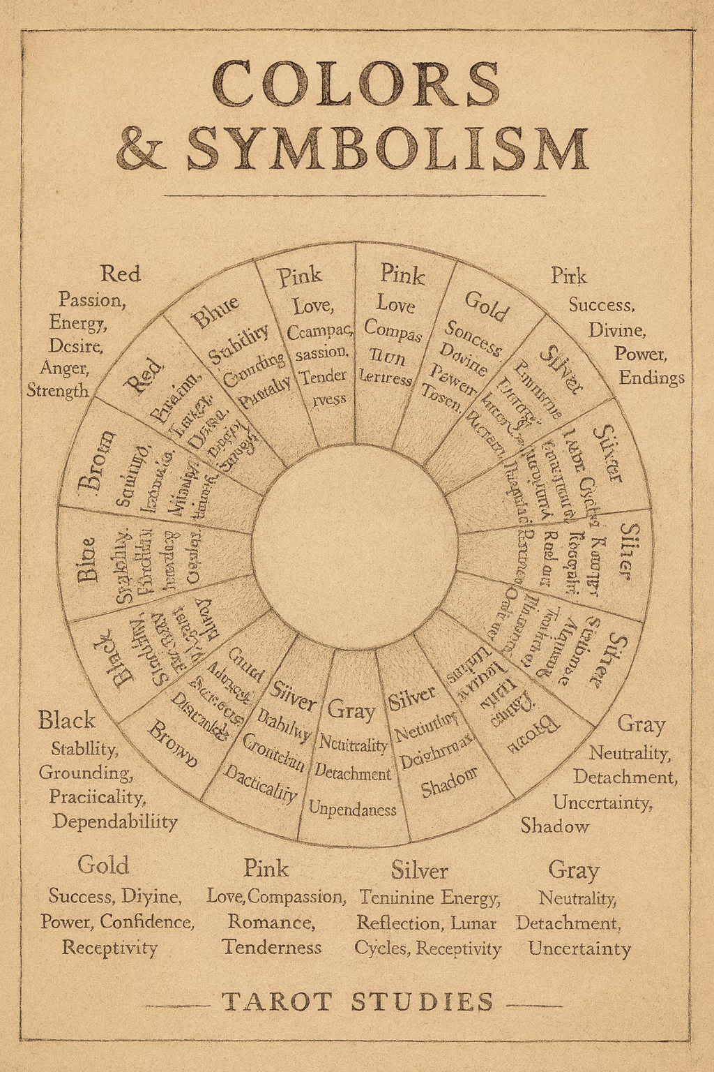 Intuitive Tarot Reading Challenge: Day 3 –Seeing Emotion Through Hues