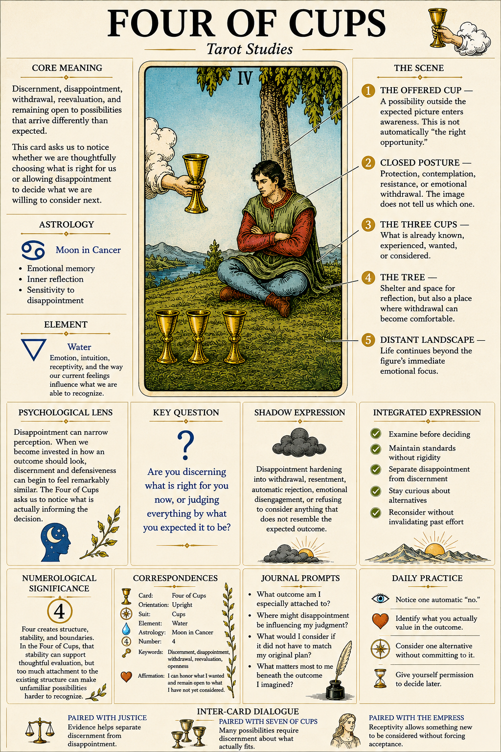 The Four of Cups|Today’s Insight and Intention