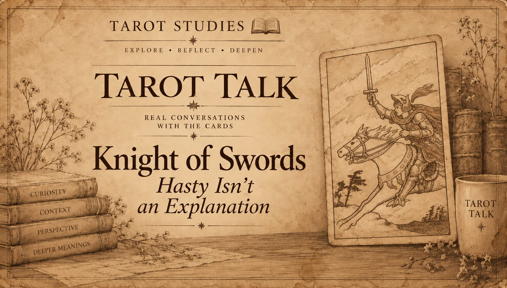 Tarot Talk Presents: The Knight of Swords for Insight and Guidance